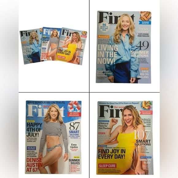 Lot Of 3 First For Women Magazines Mixed Dates - Picture 2 of 13